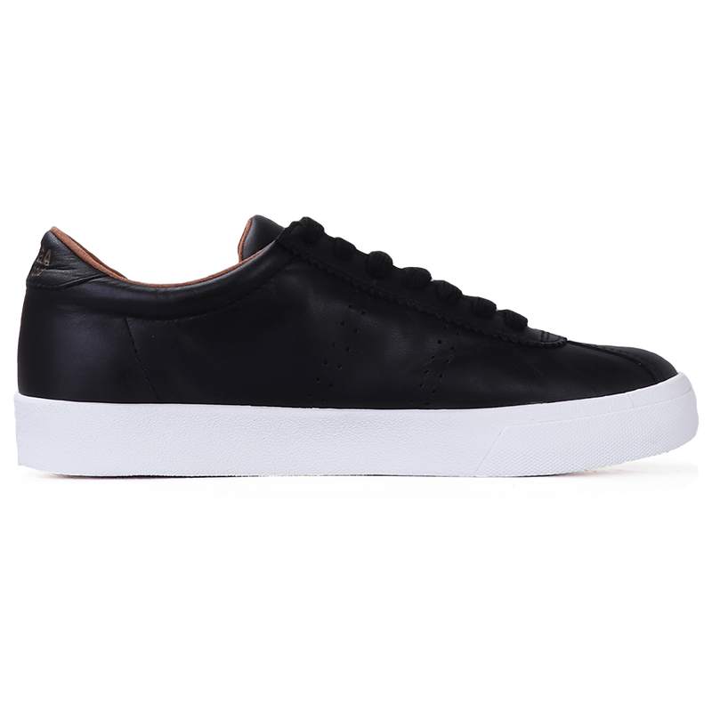 Superga 2843 Club S Leather Black-White 