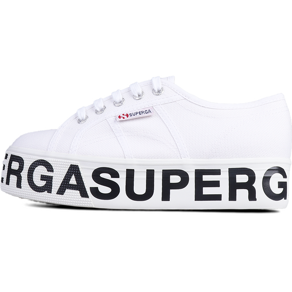 superga platform con scritta