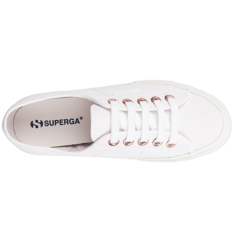 superga rose gold eyelets