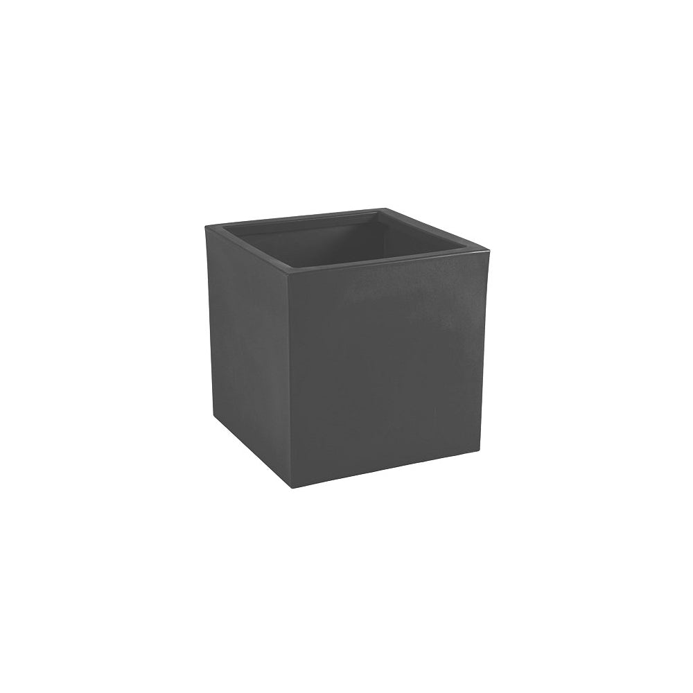Tropitone Fyor 19.5"W x 19.5"D x 19.5"H Square Marine Grade Polymer Planter 6A1987SQ - Bright Gray