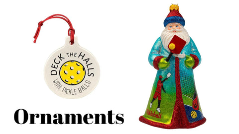 pickleball christmas ornaments