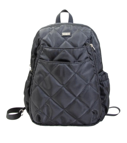 quilted black pickleball backpack