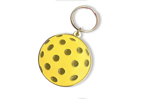 Pickleball Keychain Yellow Ball