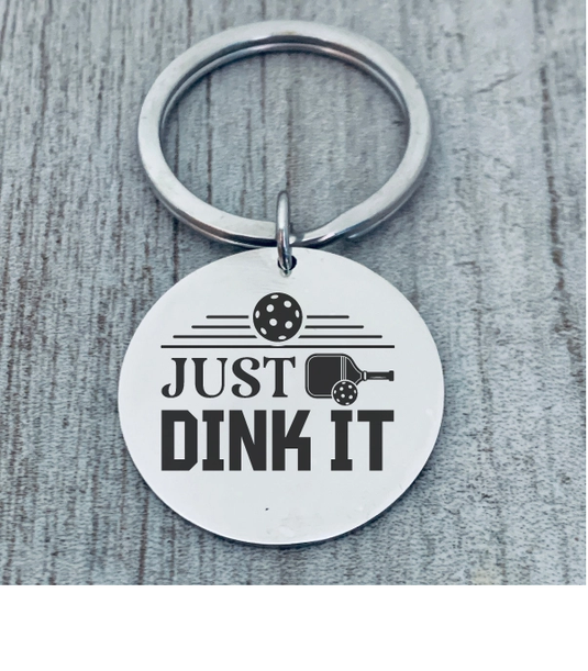 Pickleball Paddle Keychain Dink Responsibly