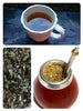 yerba mate collage with gourd and bombilla