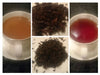 Montage of vietnam tea with and without milk