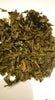 Chinese decaffeinated sencha leaves after brewing