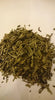 Chinese decaffeinated sencha leaves before brewing