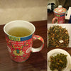 oriental infuser mug of genmaicha popcorn tea