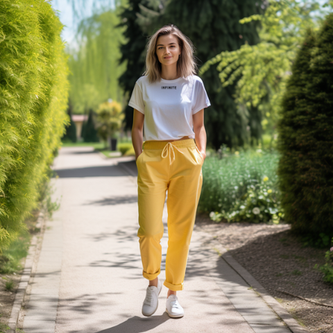 Women's T-Shirts with Baggy Pants