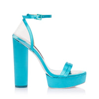 PLATFORM SANDAL SATIN