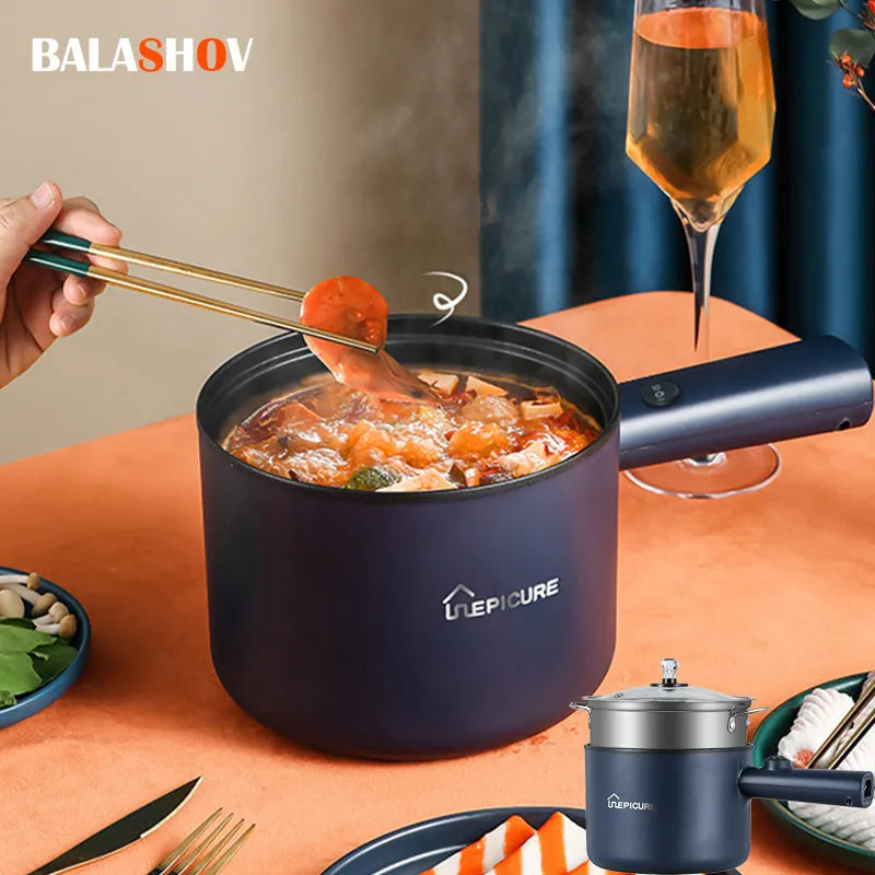 1.8L Hot Pot Electric Rice Cooker Mini Non-stick Pan Pots Multifunction Cooker