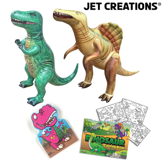 Mini Dinosaur Coloring Books for Kids Party Favor Set - Bulk Pack of 2 –
