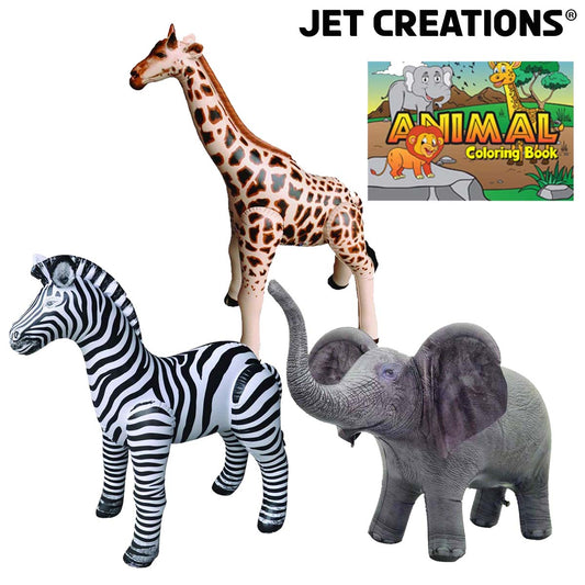  Jet Creations 36 Inflatable Giraffe Toy for Pool Party  Decorations Birthday Gifts Air Stuffed Realistic Inflatable Wildlife  Animals Indoor & Outdoor for Kids & Adults : Toys & Games