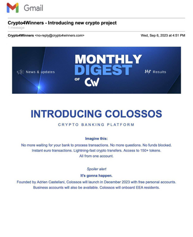 colossos crypto4winners