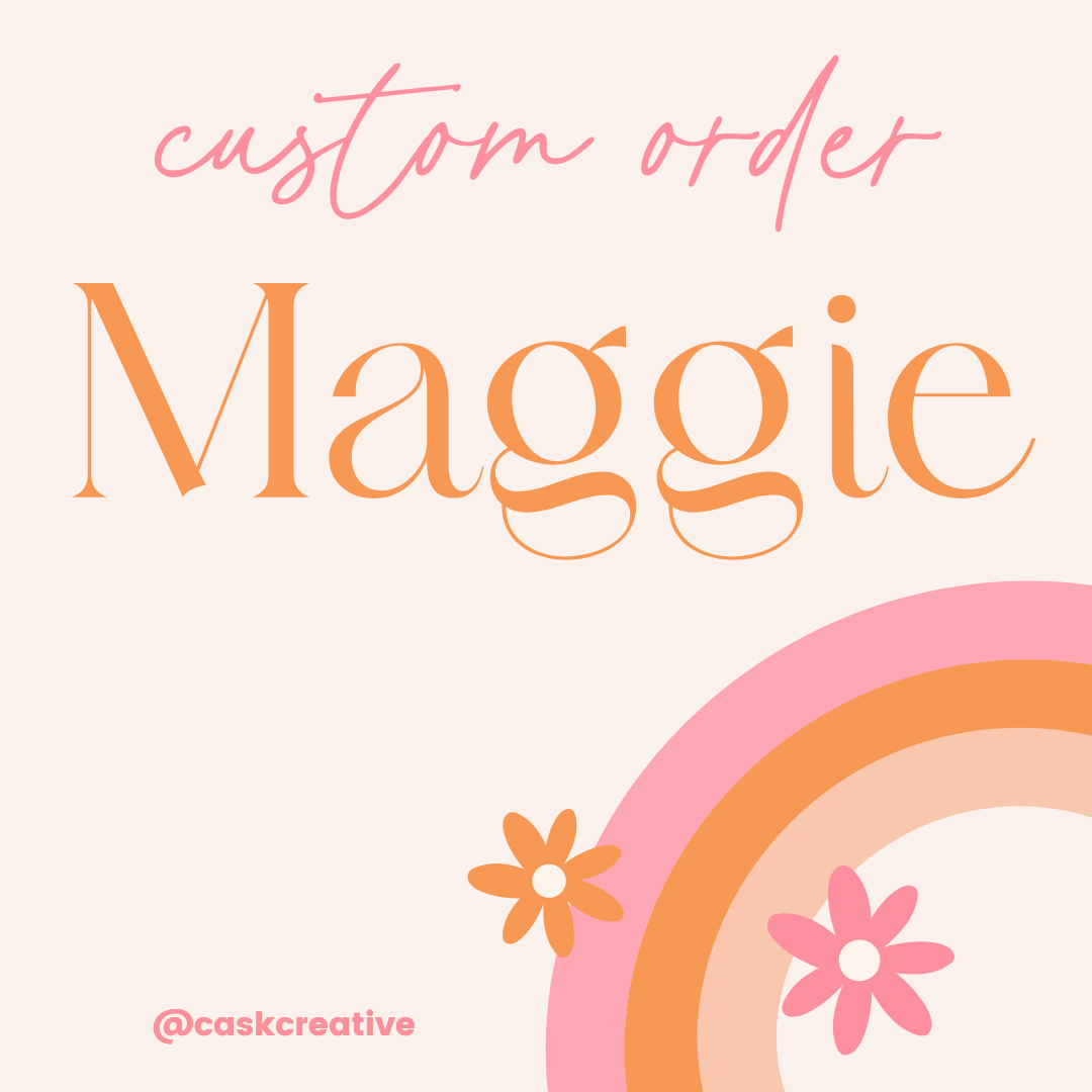 Custom Birthday Party: Custom Order for Maggie