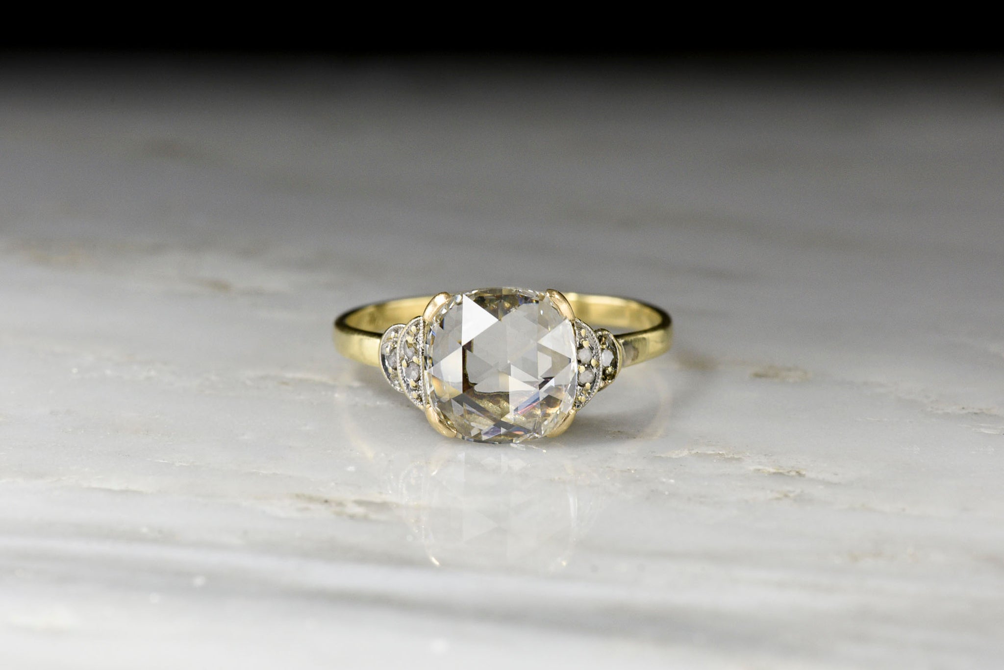 Victorian GIA Square Cushion Rose Cut 