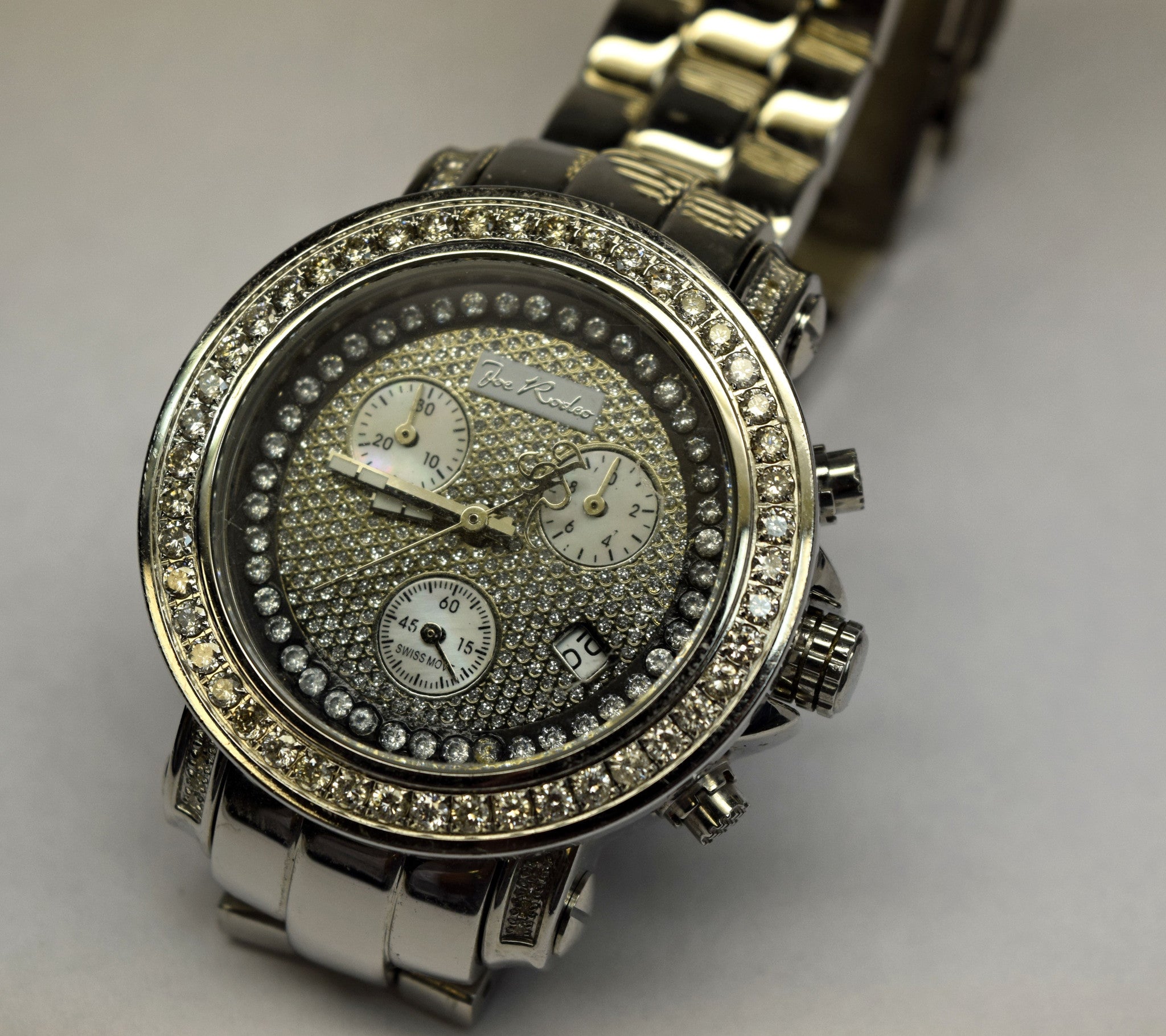 Joe Rodeo Diamond bezel watch – jewelry custom design