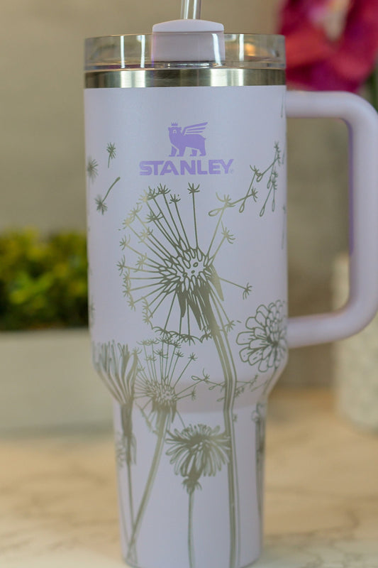 Mandala Engraved Stanley Adventure Quencher 40oz Tumbler 