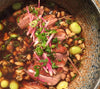 Smoked Duck Breast With Spaetzle in Broth