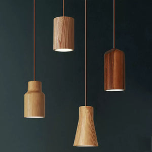 Creative Light Wood Stain Matchstick Pendant Lamp - DecorGama