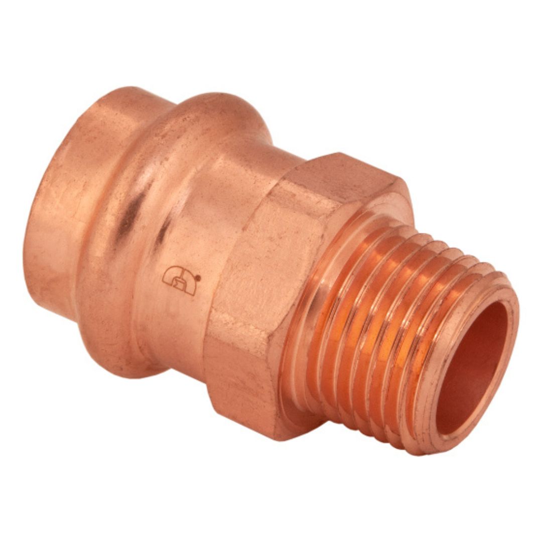 BMI 1/2 X 3/4 Inch Copper Press X MIPS Reducing Adapter - Carton of 10