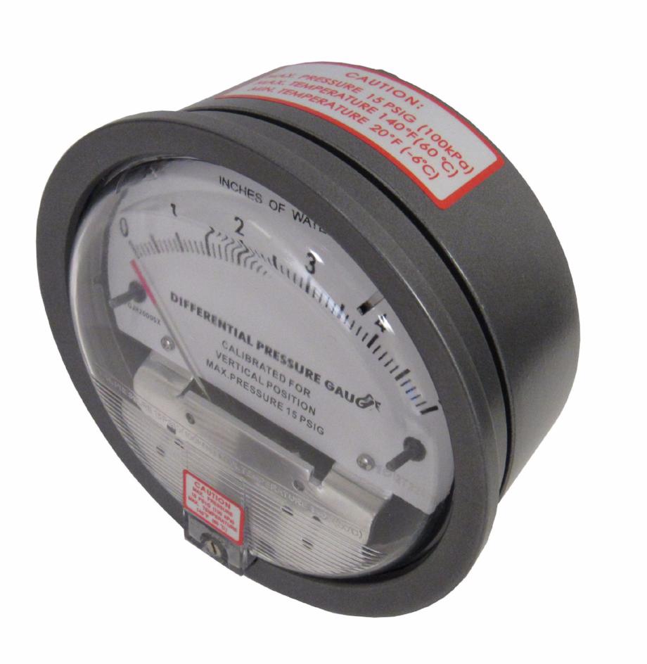 differential pressure gauge water