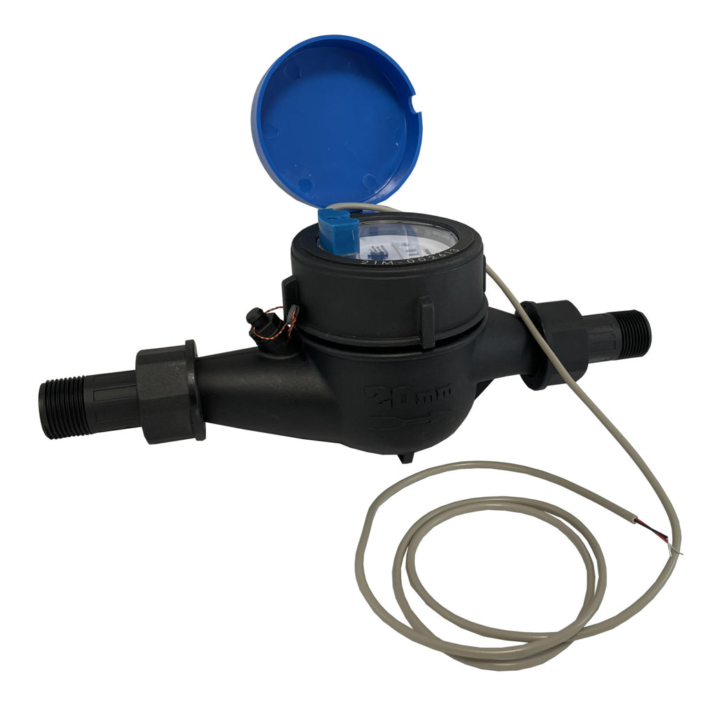 Voorbereiding Justitie Fobie 3/4" Nylon Totalizing Water Meter - Pulse Output, EPDM Seals