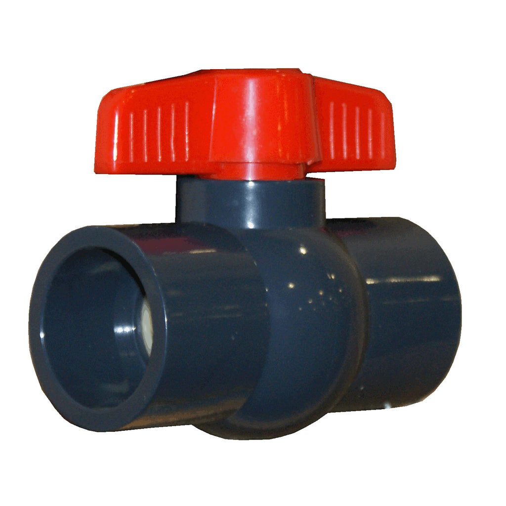 2" Schedule 80 PVC Compact Ball Valve (Socket Connect)