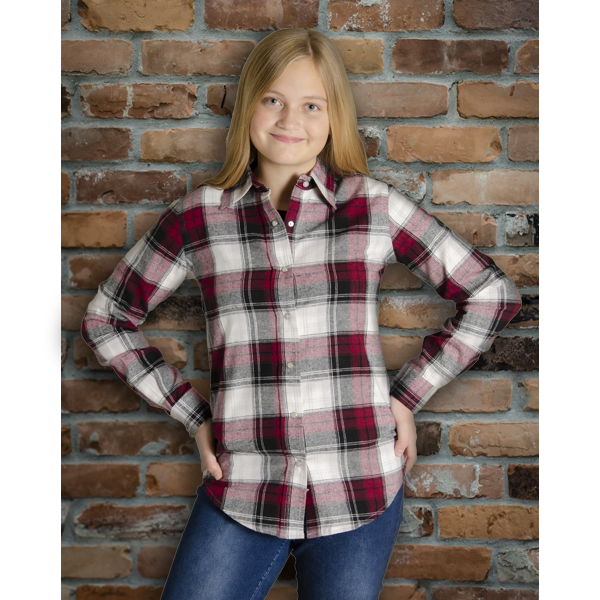 burgundy flannel womens