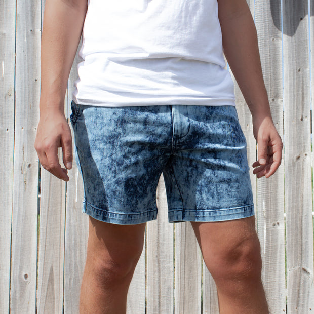 7 inch denim shorts