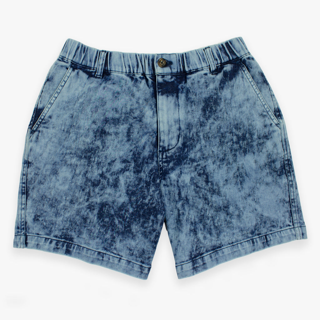 stretch denim short