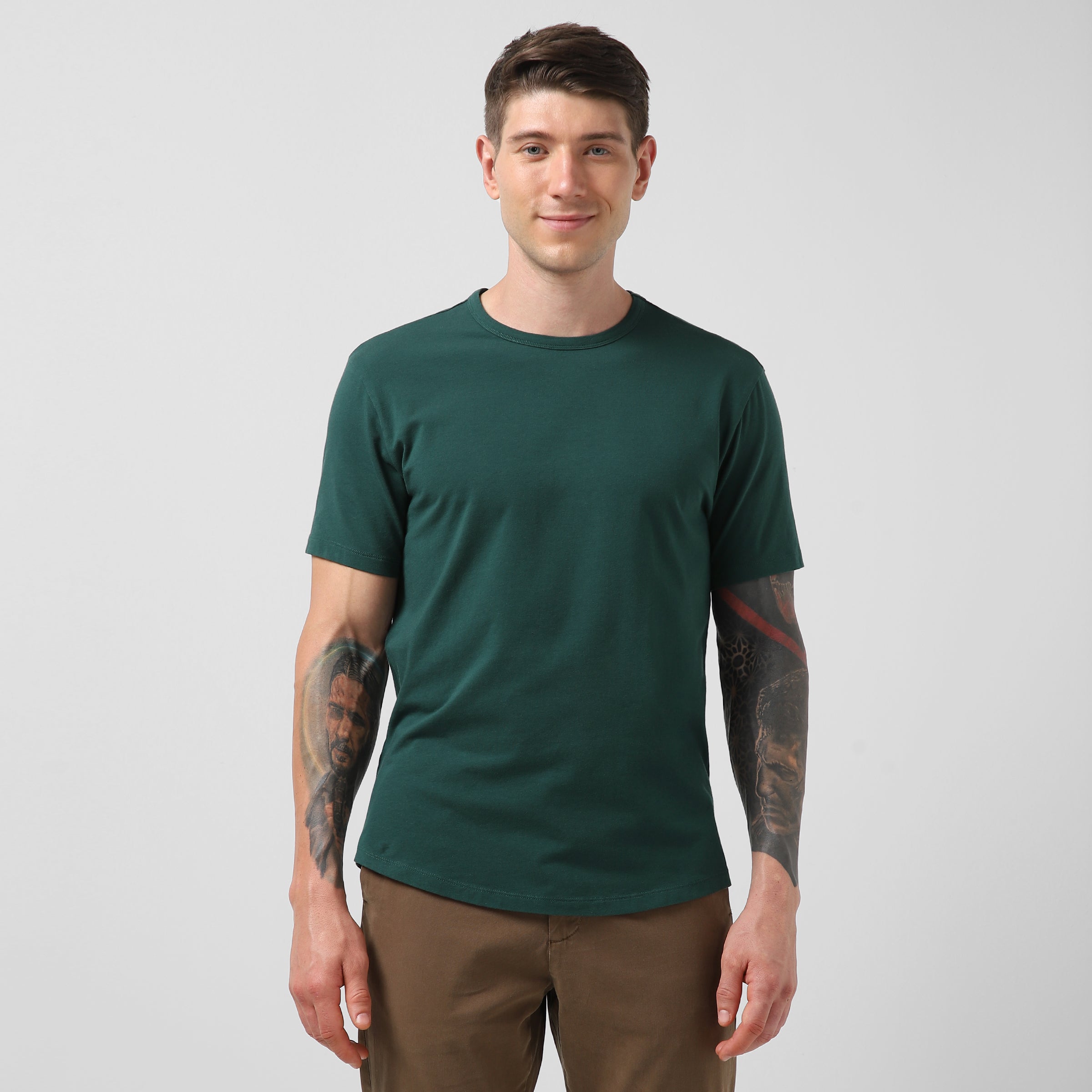 Pima Curved Hem Tee – Paradiso