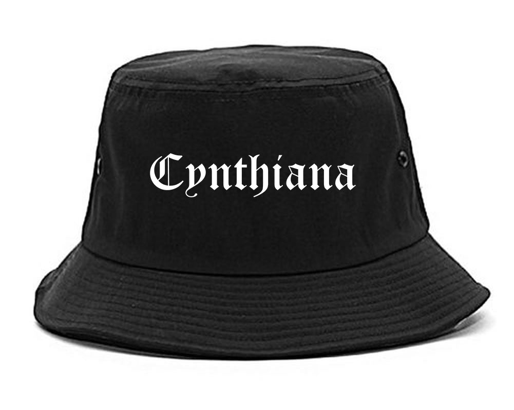Cynthiana Kentucky KY Old English Mens Bucket Hat Black