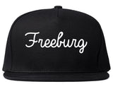 Freeburg Illinois IL Script Mens Snapback Hat Black