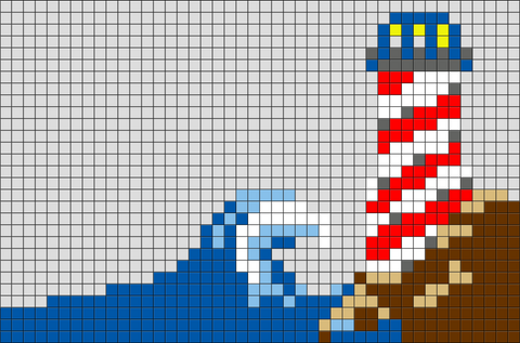 Lighthouse Pixel Art – BRIK