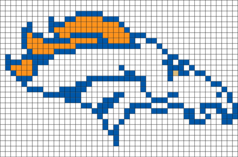 Pixel NFL Denver Broncos – BRIK