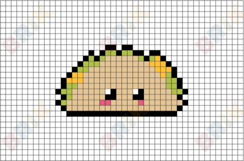 Taco Pixel Art – BRIK