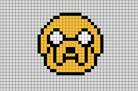 Adventure Time Jake Pixel Art – BRIK