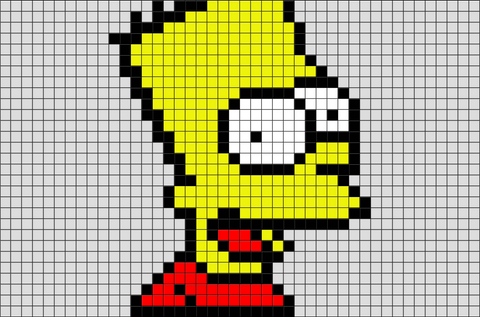 Bart Simpson Pixel Art – BRIK