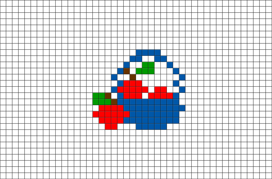 pixel art basket
