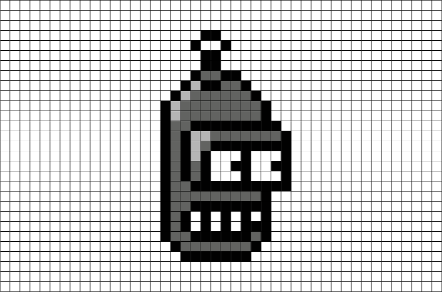 Bender Futurama Pixel Art – BRIK