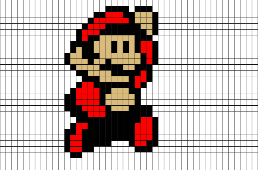 Big Mario Pixel Art – BRIK