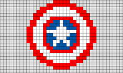 Captain America Shield Pixel Art – BRIK