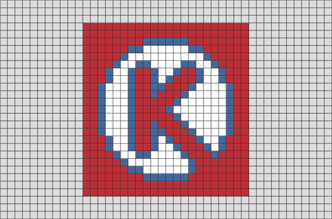 Circle K Pixel Art - BRIK