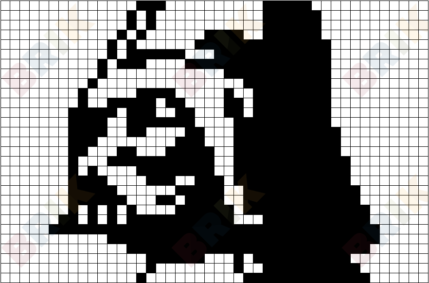 Pixel Darth Vader – BRIK