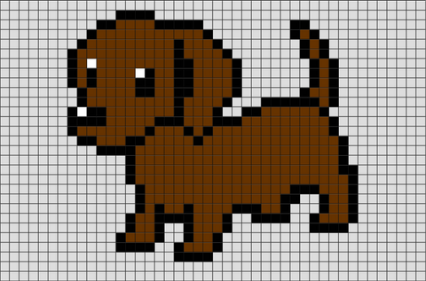 Dog Pixel Art BRIK