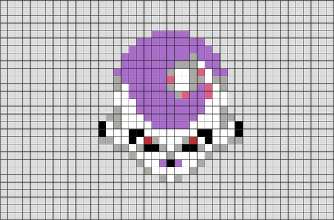 Dragon Ball Frieza Pixel Art – BRIK