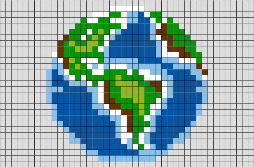 Earth Pixel Art – BRIK