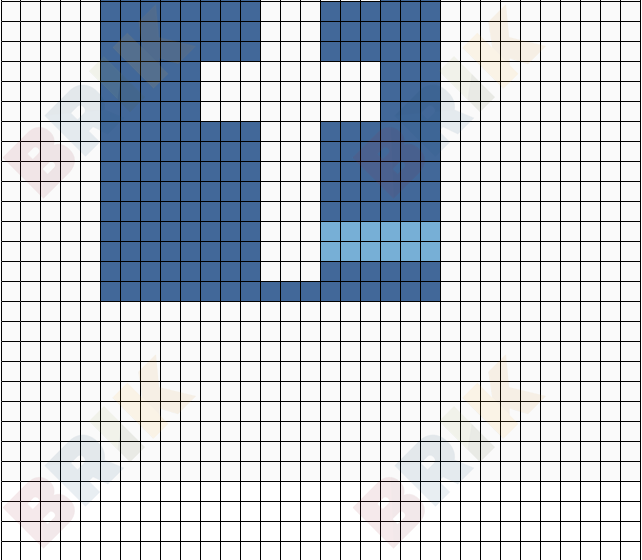 Facebook Logo Pixel Art Pixel Art, Pixel Art Pattern, Easy Diy Art ...